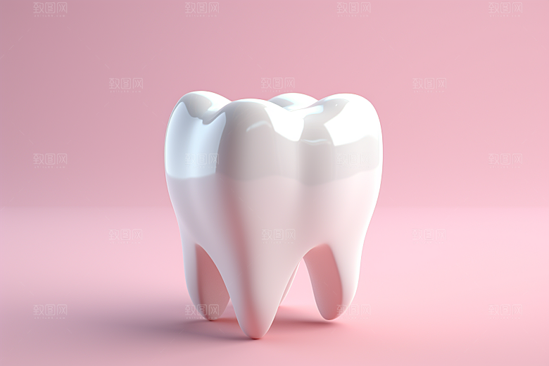 牙齿立体卡通模型