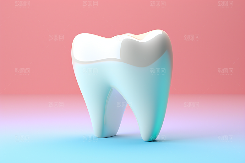 牙齿立体卡通模型