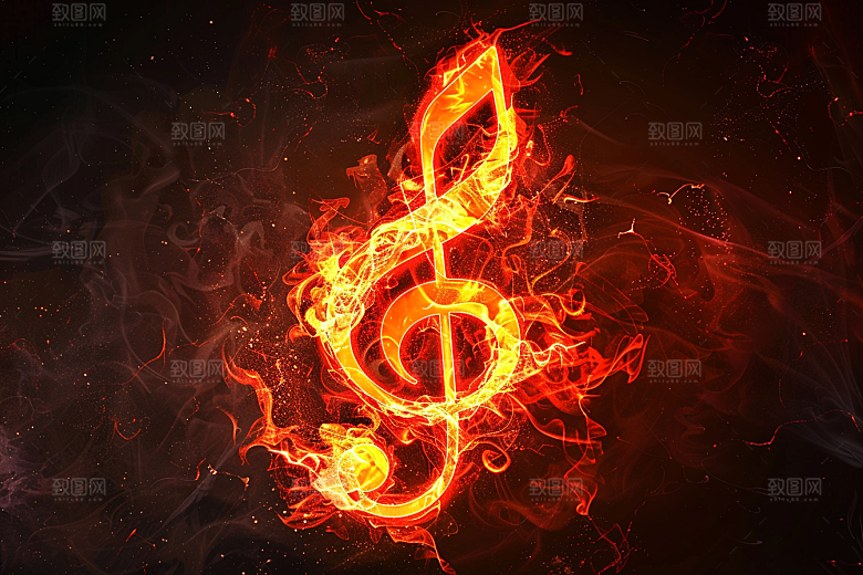 音符活泼跃动素材