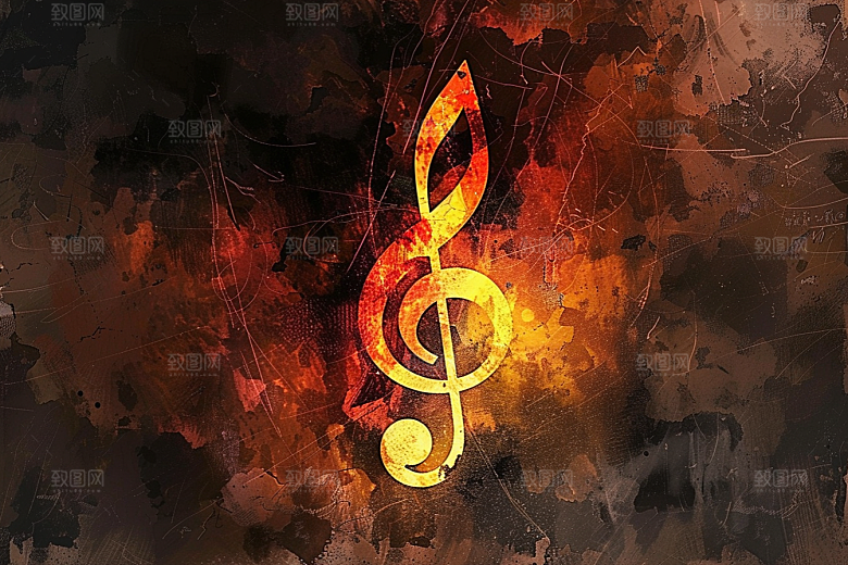 音符平面乐章素材