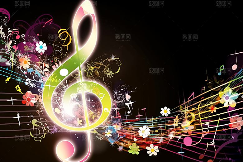 音符高音谱号乐章素材