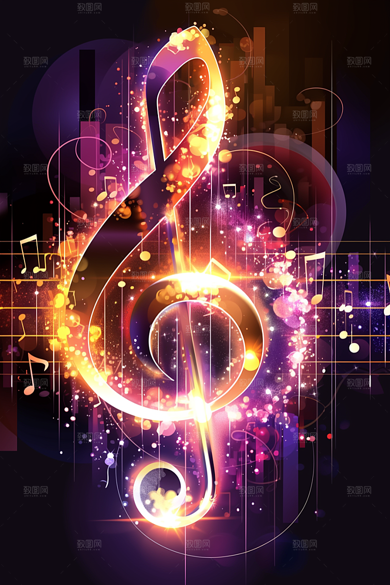 音符音乐梦幻素材