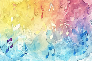 音符元素活泼素材