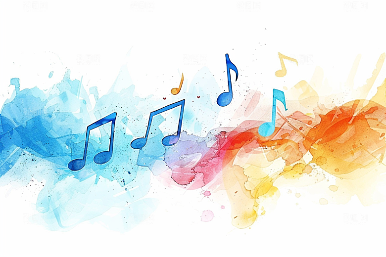 音符活泼平面素材