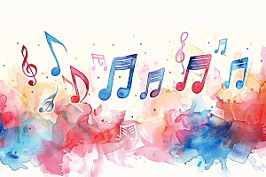 音符元素跃动素材