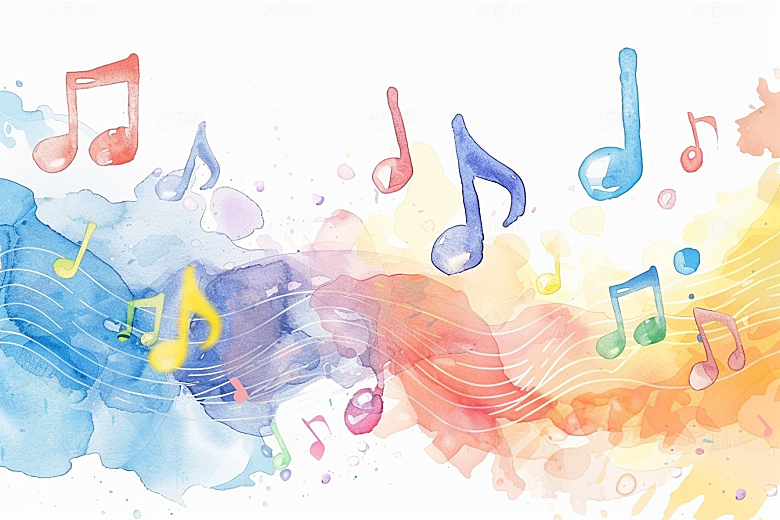 音符高音谱号梦幻素材