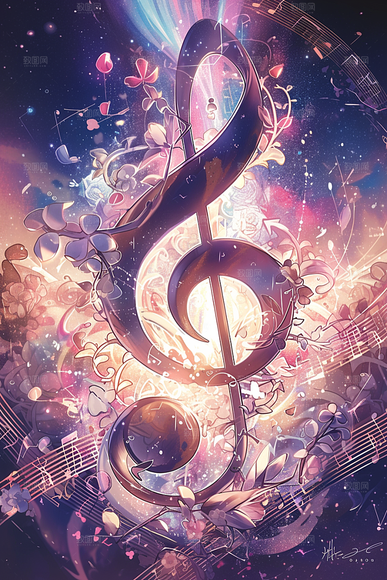 音符梦幻高清素材