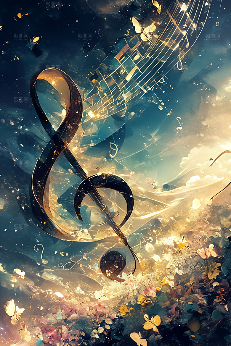 音符音乐梦幻素材
