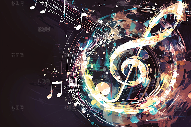 音符乐符平面素材