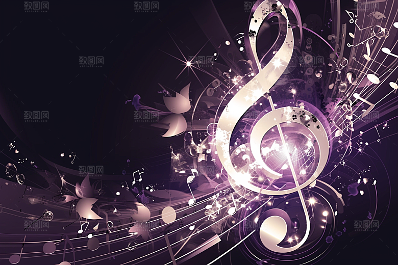 音符跃动乐章素材