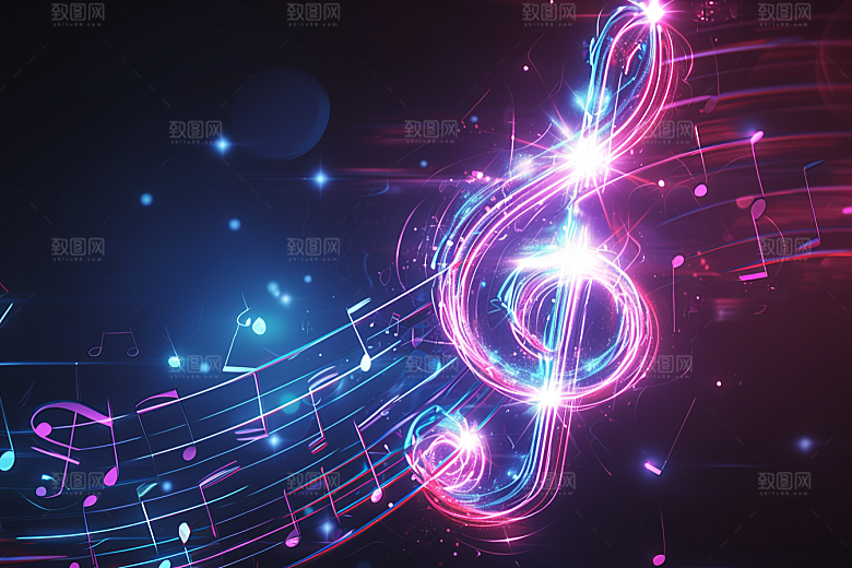 音符音乐梦幻素材