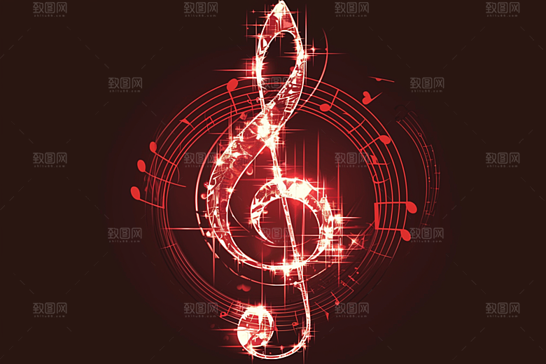 音符高音谱号音乐素材