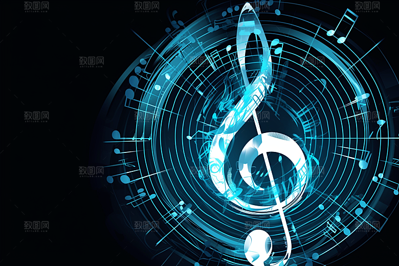 音符音乐活泼素材