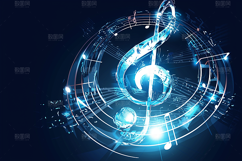 音符高音谱号乐符素材