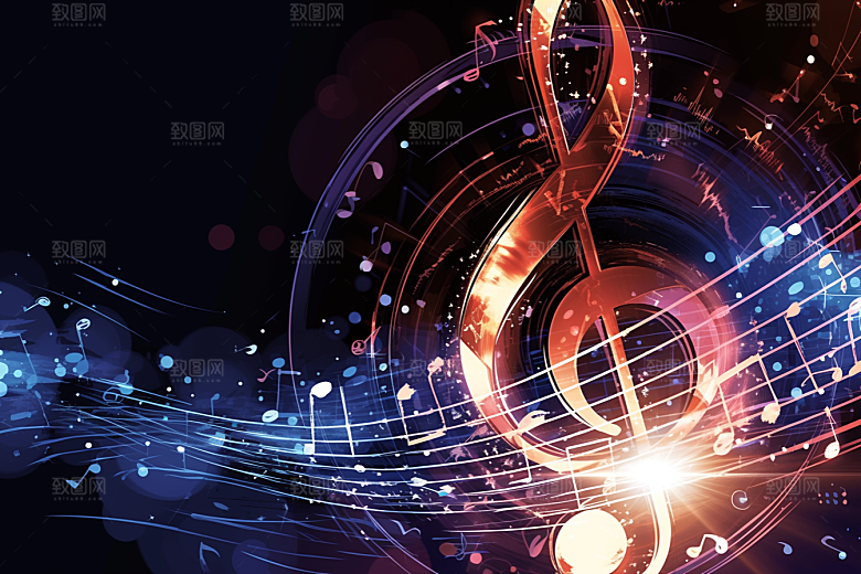 音符活泼高清素材