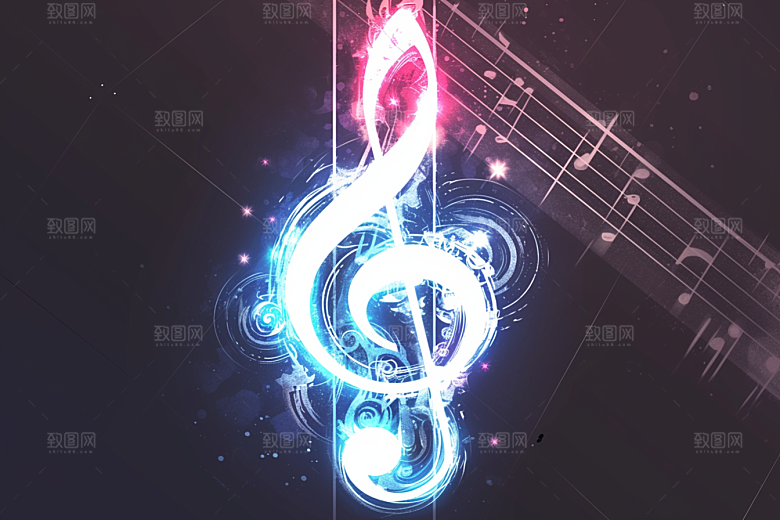 音符跃动乐符素材