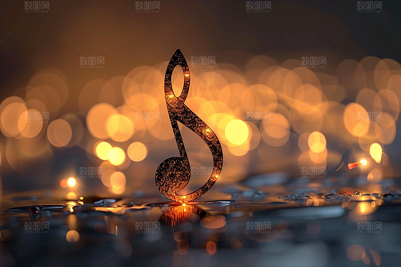 音符元素跃动素材