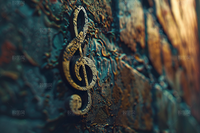音符高音谱号梦幻素材
