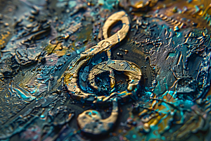 音符高音谱号梦幻素材