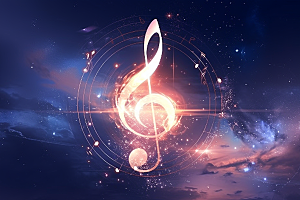 音符高音谱号乐章素材