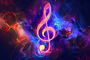 音符高音谱号乐符素材