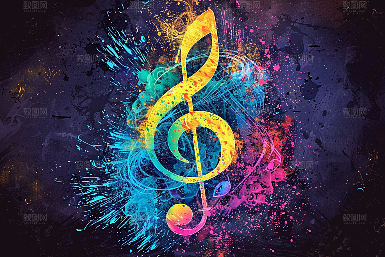 音符乐章梦幻素材
