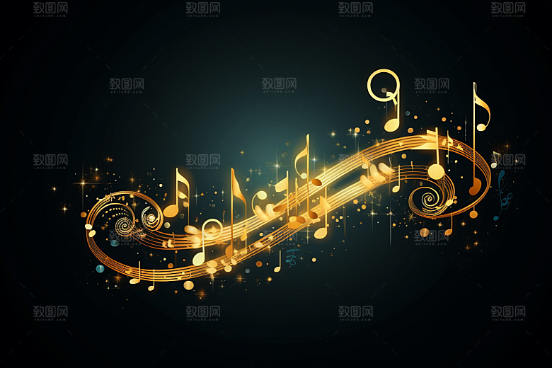 音乐音符高清灵动素材