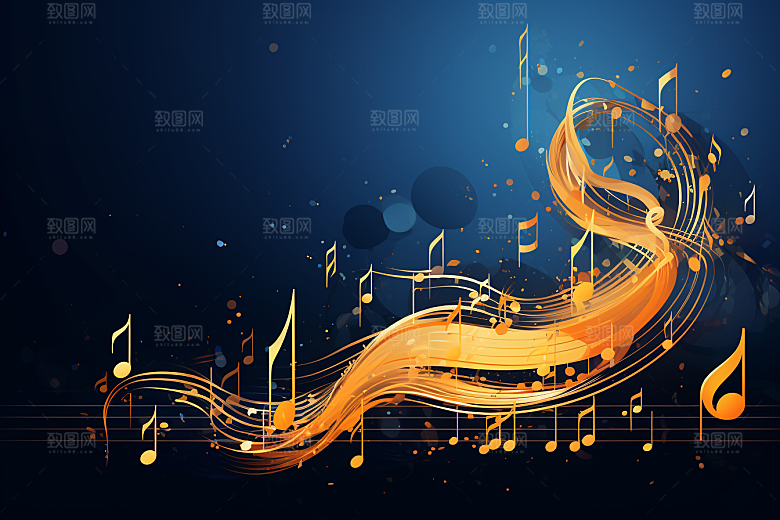 音乐音符乐符动感素材