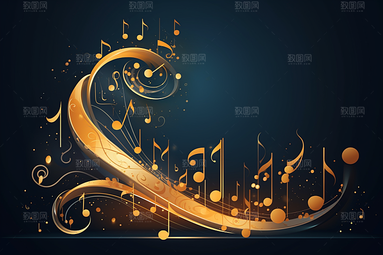 音乐音符旋律乐章素材