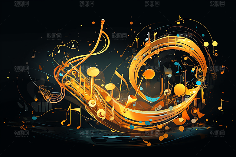音乐音符乐章高清素材