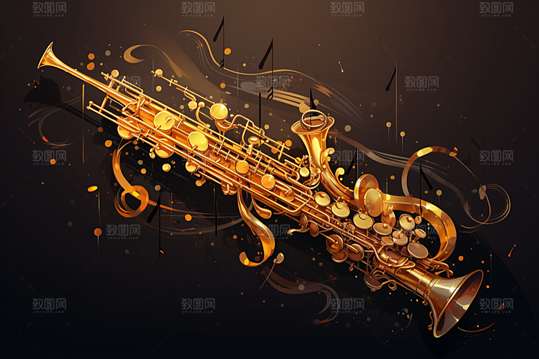 音乐音符旋律动感素材