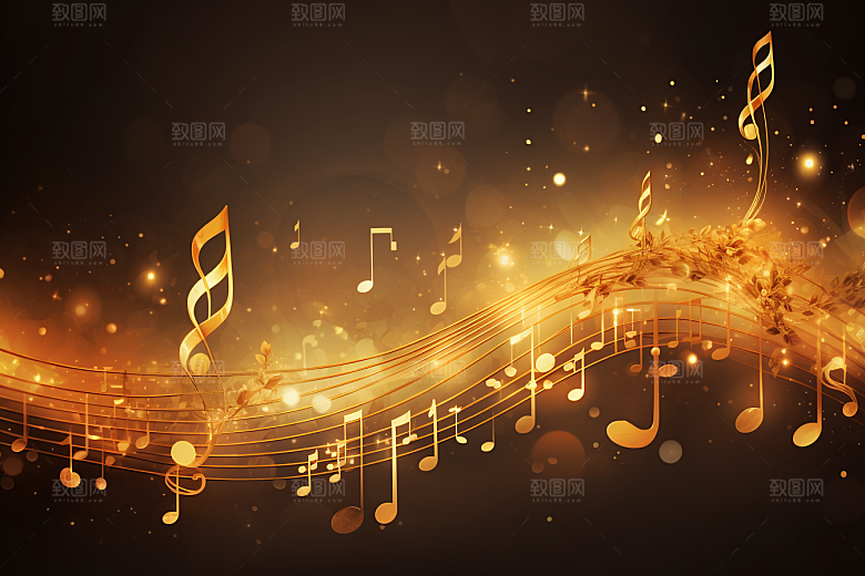 音乐音符乐章动感素材