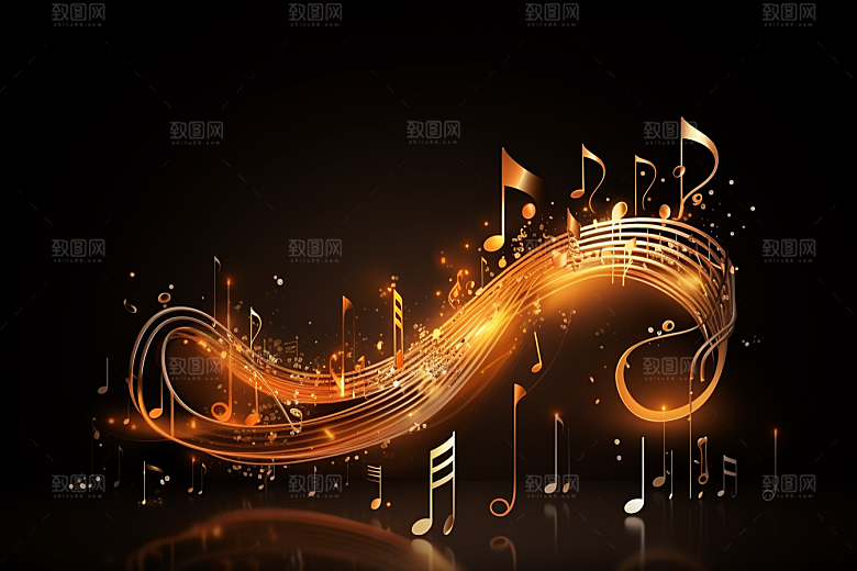 音乐音符旋律动感素材
