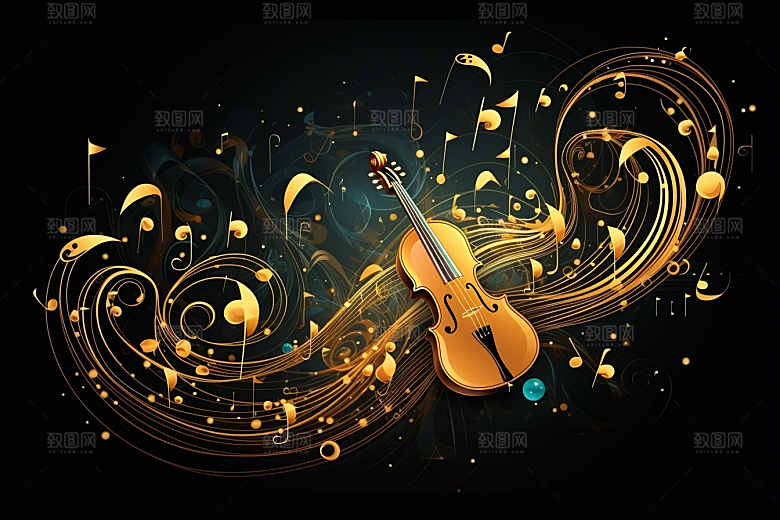 音乐音符动感律动素材