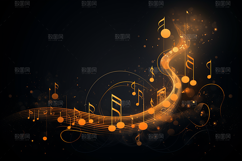 音乐音符高清乐章素材