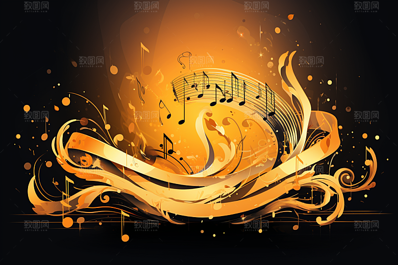 音乐音符乐章旋律素材
