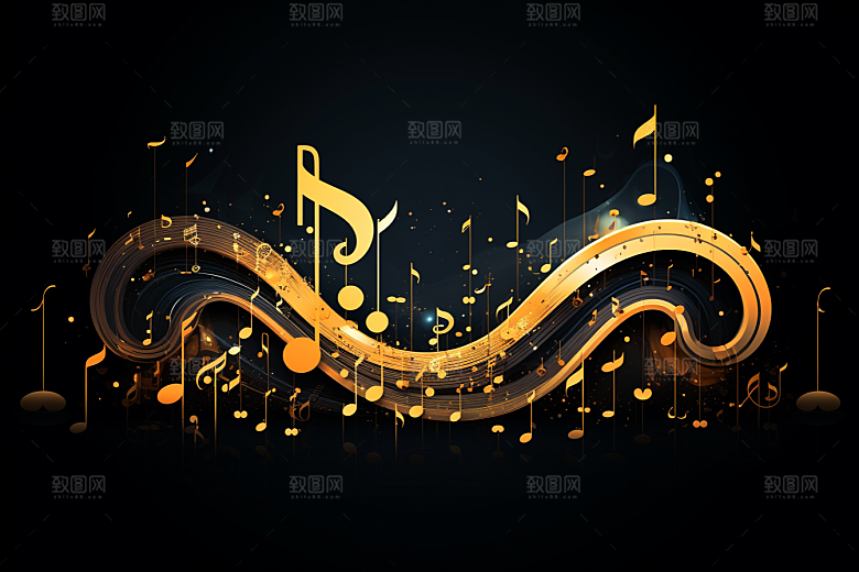 音乐音符高清灵动素材