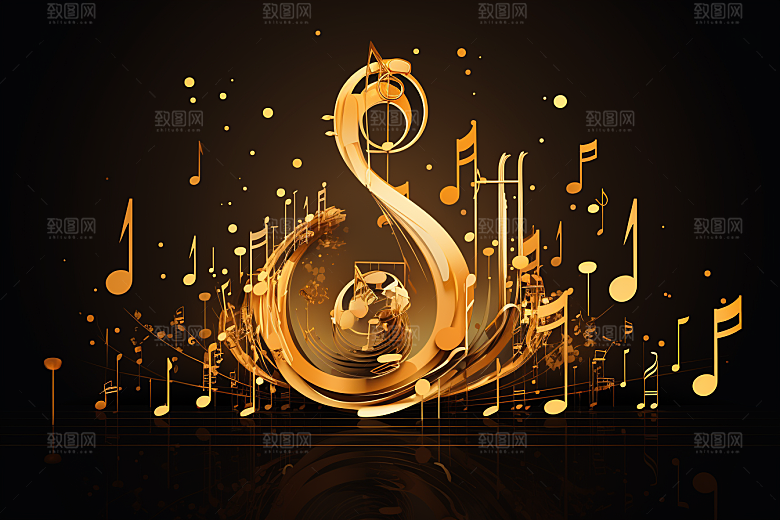 音乐音符旋律乐章素材
