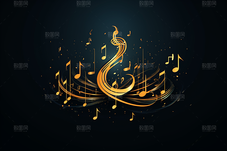 音乐音符高清乐章素材