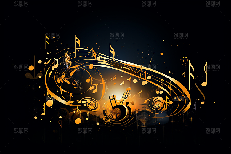 音乐音符灵动乐符素材
