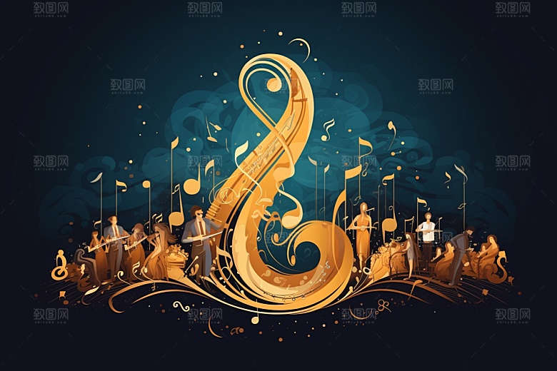 音乐音符乐符灵动素材