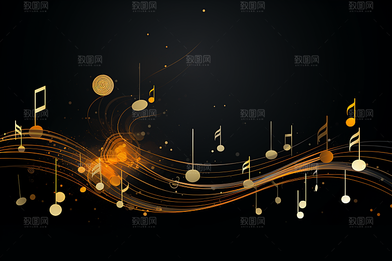 音乐音符动感乐符素材