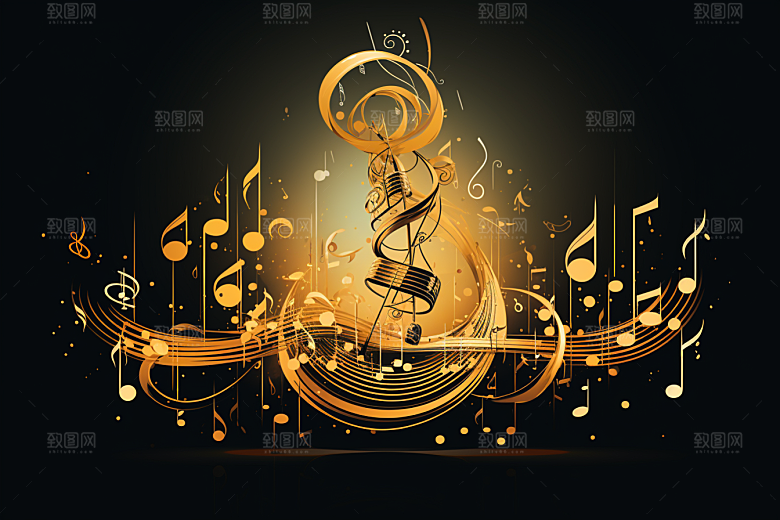 音乐音符动感乐符素材