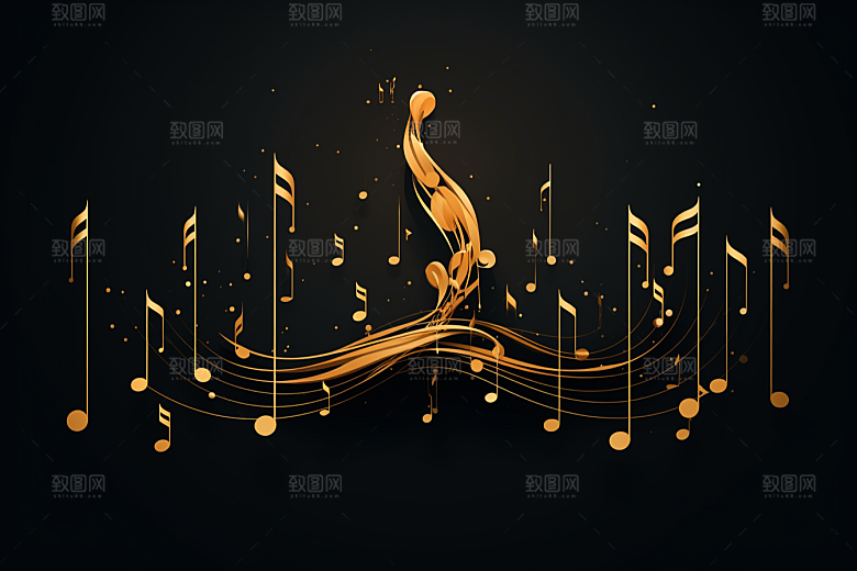 音乐音符乐章动感素材