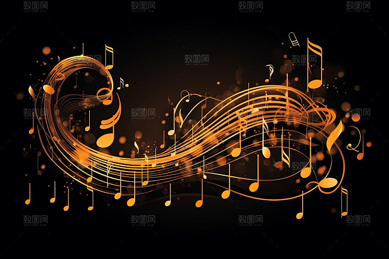 音乐音符灵动乐符素材