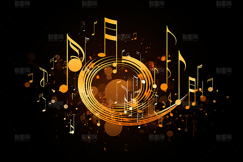 音乐音符乐章动感素材