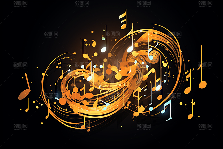 音乐音符高清跃动素材