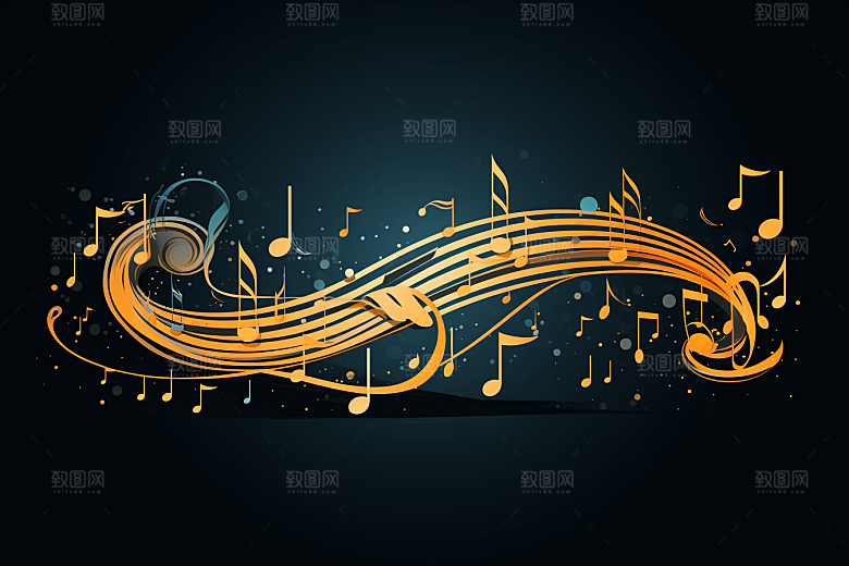 音乐音符旋律乐章素材