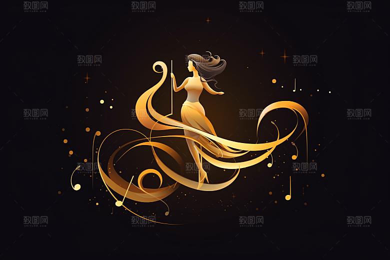 音乐音符高清律动素材