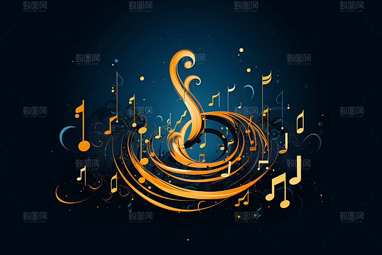 音乐音符旋律乐章素材